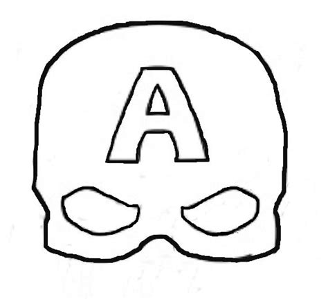 Captain America Mask Captain America Coloring Pages Captain America Helmet