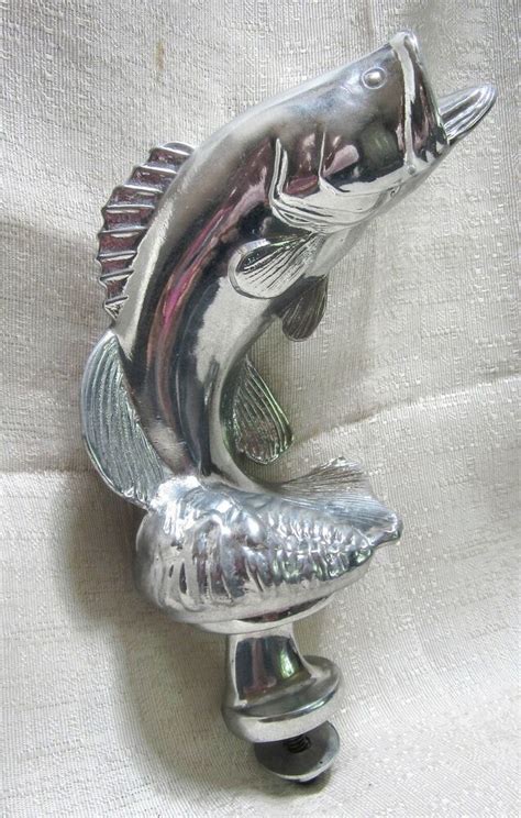 Ebay Sponsored Jumping Bass Fish Auto Hood Ornament Mascot Topper All