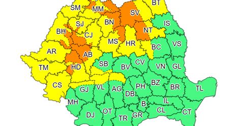 HARTĂ Cod portocaliu de ninsori abundente în mai multe județe Aproape