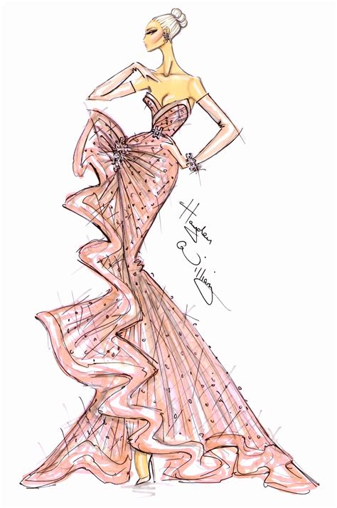 Hayden Williams Fashion Illustrations Oscars 2013 Couture By Hayden