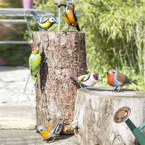 6 Assorted British Birds Garden Ornaments - £49.99 | Garden4Less UK Shop