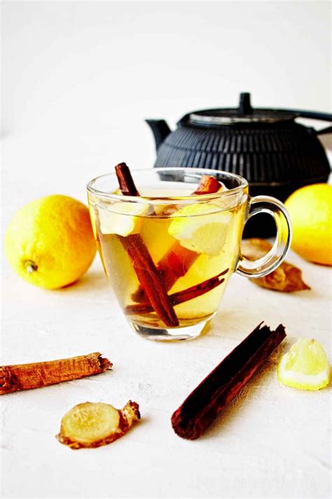 Fresh Ginger Lemon Cinnamon Tea SimplyBeyondHerbs