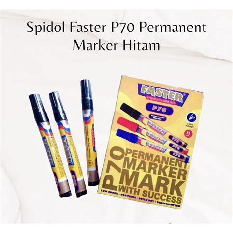 Jual Spidol Permanent Faster Hitam P70 Satuan Murah Shopee Indonesia