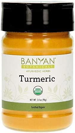 Banyan Botanicals Turmeric Powder Usda Organic Spice Jar Curcuma