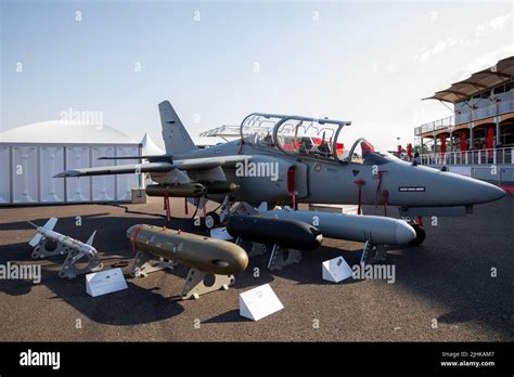 Leonardo Military Jet On Display At The Farnborough International