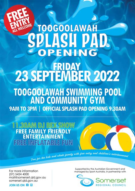 Toogoolawah Splash Pad Opening Somerset Regional Council