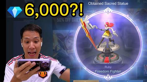 Ruby Ruby Freedom Fighter Statue Mobile Legends Youtube