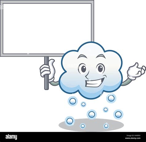 Bring Board Snow Cloud Character Cartoon Stock Vector Image Art Alamy