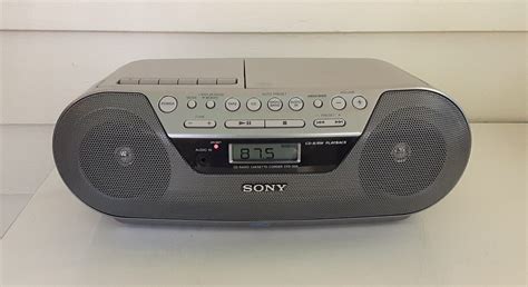 Sony Cfd S05 Cd Player Radio Cassette Aux Portable Stereo Boombox Tested 8856623458252 Ebay