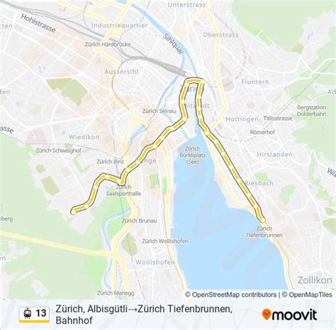 13 Route Schedules Stops Maps Zürich AlbisgütliZürich