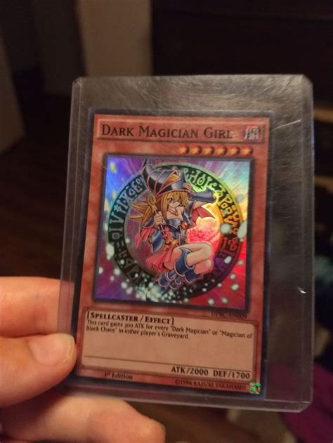 Great Used Condition Dark Magician Girl Holo Card First Edition