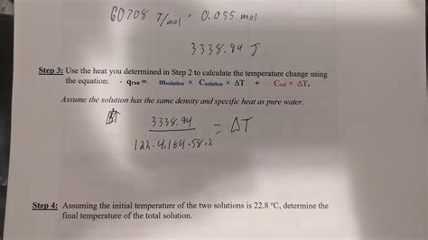 How Do I Solve For Delta T In This Equation Rchemhelp