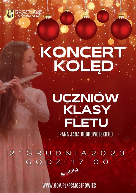 Koncert Kol D Uczni W Klasy Fletu Pa Stwowa Szko A Muzyczna I Stopnia