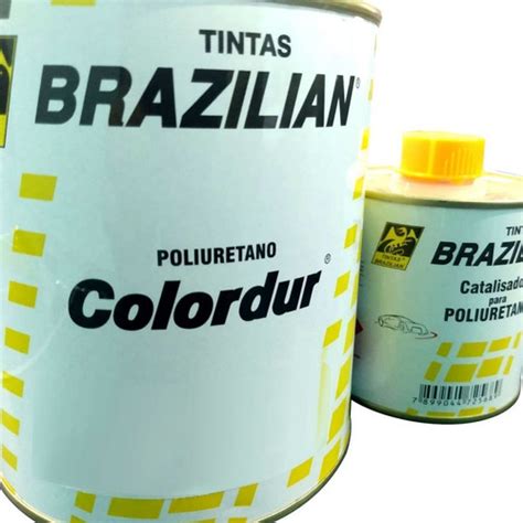 Tinta Esmalte Pu Brazilian Poliuretano 900ml Preto Cadilac C Frete grátis