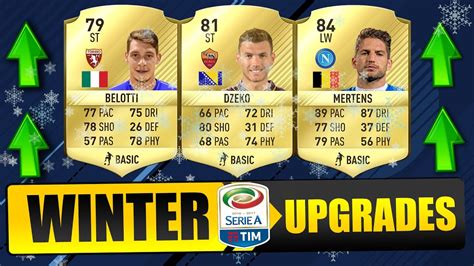 Serie A Winter Upgrades Fifa Dzeko Belotti Mertens Youtube