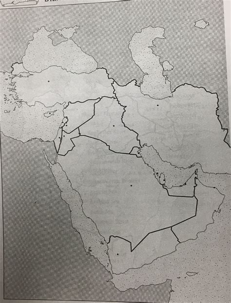 Southwest Asia Political Map Diagram Quizlet