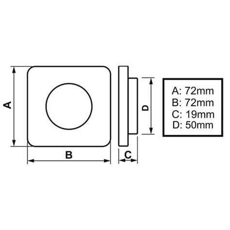 Luminaria ARIELTEK E1345 De Cabine Inox Quadrada LCB 07 Branco Frio