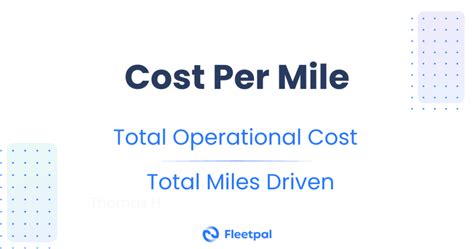 How To Calculate Cost Per Mile Fleetpal