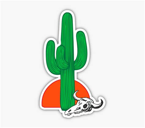 Saguaro Cactus Bumper Sticker - Logo Cactus Png , Free Transparent ...