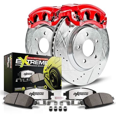 Powerstop Z Drilled And Slotted Brake Rotors Pad And Caliper Kit