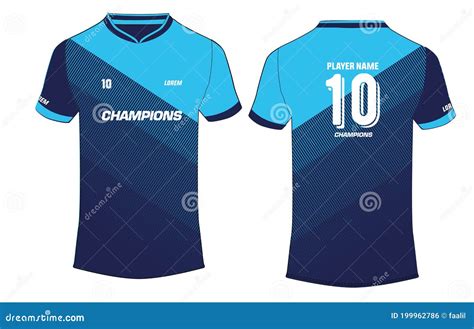 Camiseta Deportiva Diseño Vectorial Plantilla Fútbol Fútbol Cricket