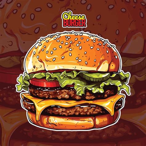 Premium Vector Vector Burger Hamburger Food Illustration