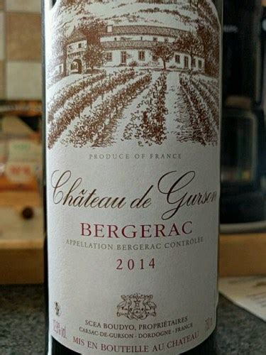 Ch Teau De Gurson Bergerac Vivino Us