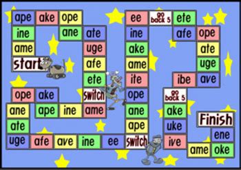 Long Vowel - Board Game - phonics by Eslcity | TPT