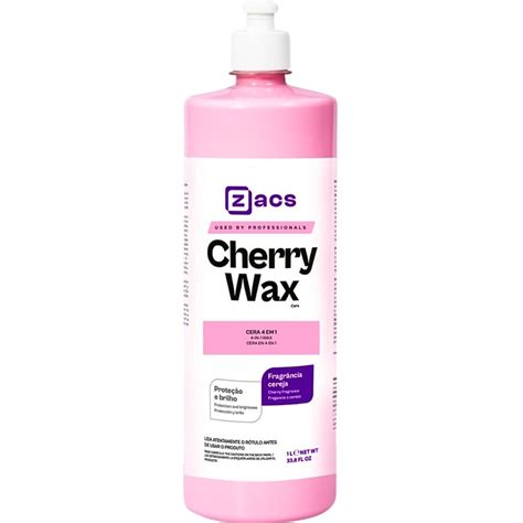 Cera Limpadora Cherry Wax L Zacs Brilho Prote O Automotiva