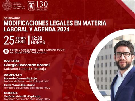 Invitan A Seminario Modificaciones Legales En Materia Laboral Y Agenda