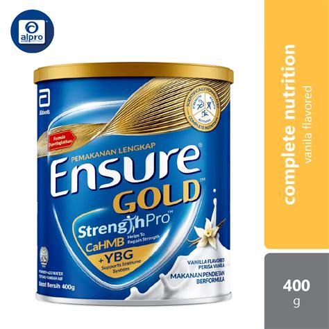 Abbott Ensure Gold Vanilla Ybg 400g Complete And Balanced Nutrition