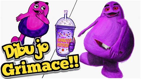 Original Grimace Shake Reto De Dibujo Youtube