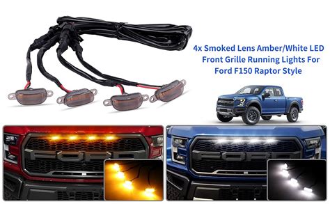 Raryloy LED Front Grille Light White Lamps Fit For 2004 2019 Ford F150