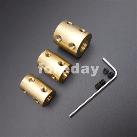 5PCS Brass Copper Shaft Motor Rigid Coupling Coupler 4MM 5MM 6MM 7MM