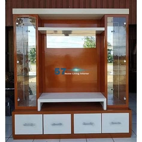 Jual Lemari Partisi Lemari Kabinet Tv Minimalis Bahan Plywood HPL