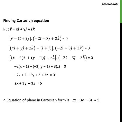 Find Cartesian Equation Of A Plane Given 3 Points - Tessshebaylo