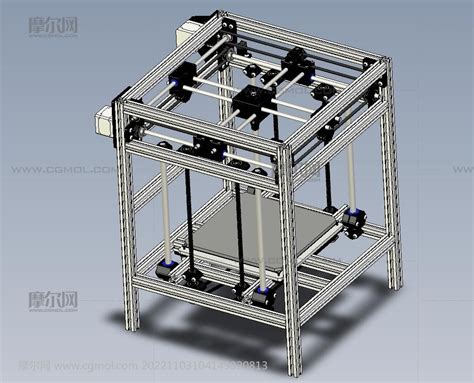 Xyz三轴移动平台设备3d模型机械工具模型下载 摩尔网cgmol