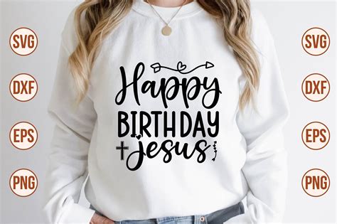 Happy Birthday Jesus Svg Gráfico Por Nazrulislam405510 · Creative Fabrica