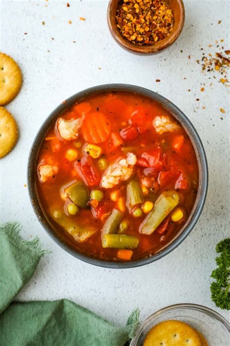 Instant Pot Frozen Vegetable Soup - I Heart Vegetables