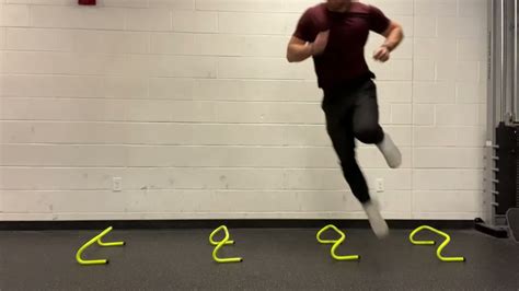 Lateral Mini Hurdle Hop Continuous Youtube