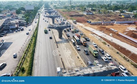 Construction Pilings In Jakarta-Cikampek Toll Road Editorial Photo ...