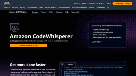 Amazon Codewhisperer Ai Tool Info Details Trendai Cloud