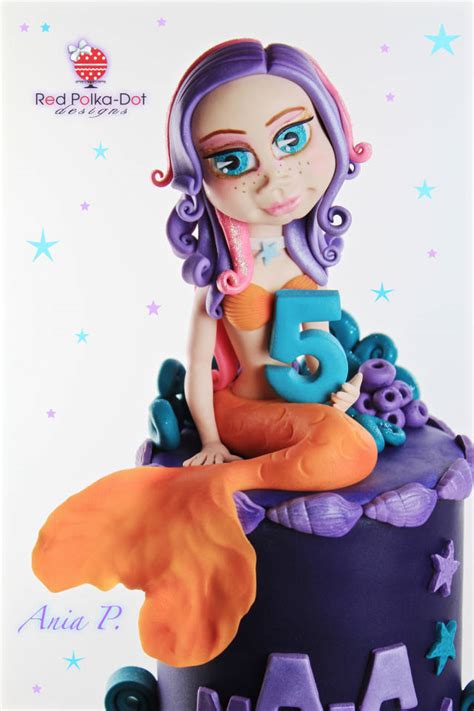 Mermaid ♥♥ Decorated Cake By Red Polka Dot Designs Was Cakesdecor