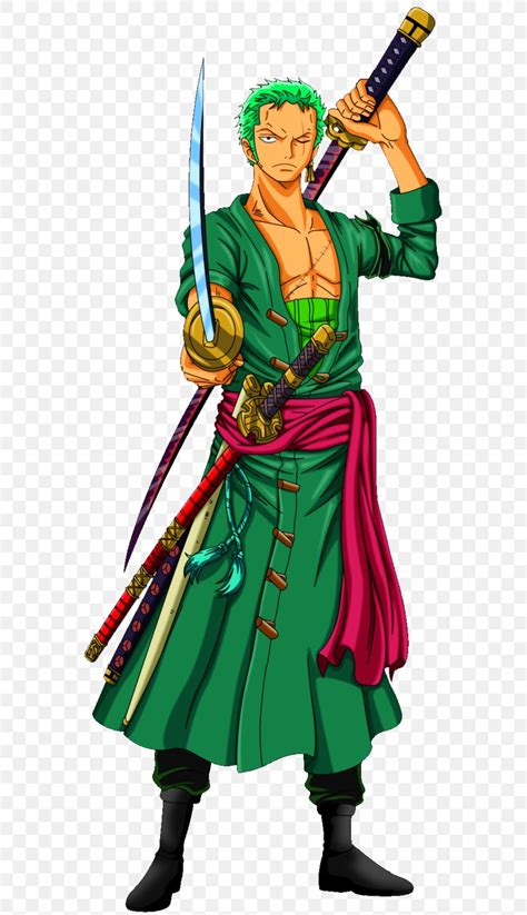 Roronoa Zoro Zorro DeviantArt One Piece Running Gecko PNG 560x1425px