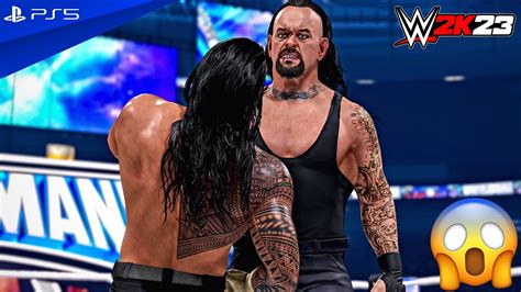 Wwe 2k23 The Undertaker Vs The Tribal Chief Roman Reigns