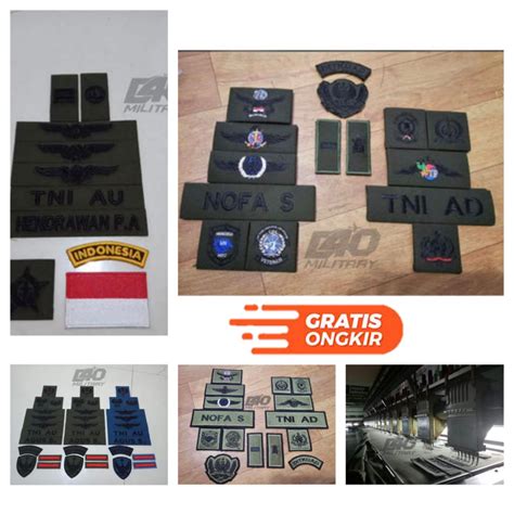 Jual ATRIBUT PDL TNI SATUAN TNI AD AL AU D40MILITARY Shopee Indonesia