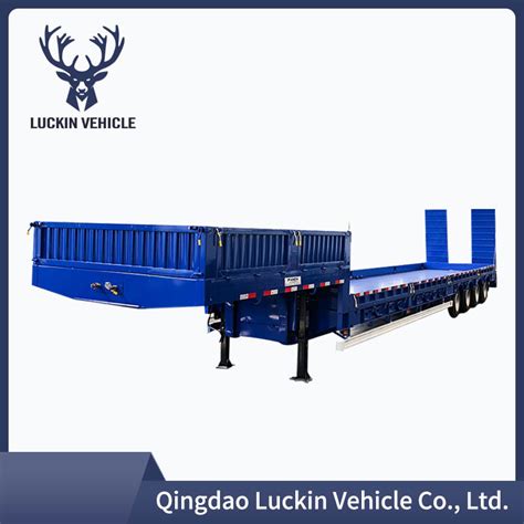 Heavy Hauler Trailer Hydraulic Multi Axles Low Bed Trailer Axles