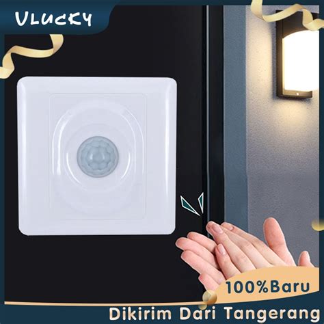 Jual V Pir Sensor Gerak Saklar Dinding Sensor Gerak Pir Wall Lampu