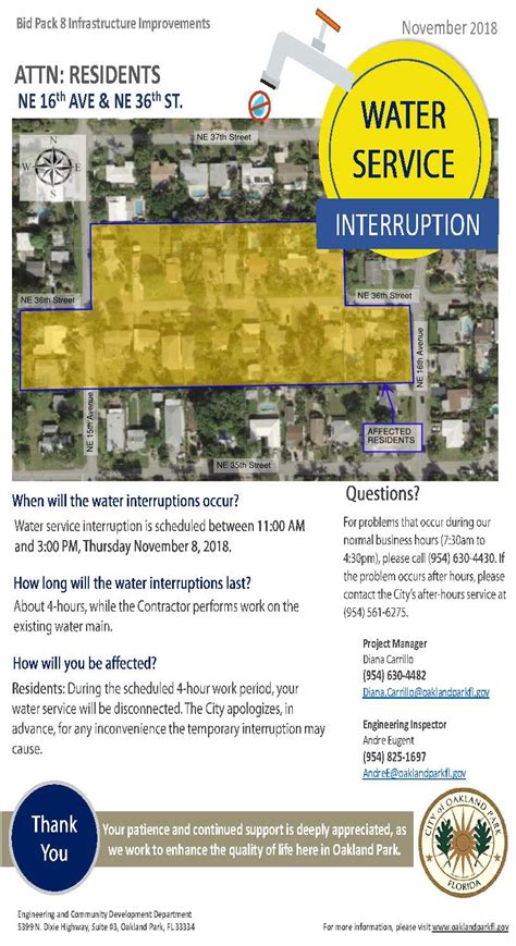 Notify Me • Bid Pack 8 Temporary Water Services Interrupti