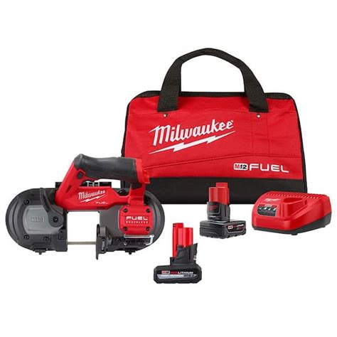 Milwaukee M Fuel Volt Lithium Ion Cordless Compact Band Saw Xc Kit